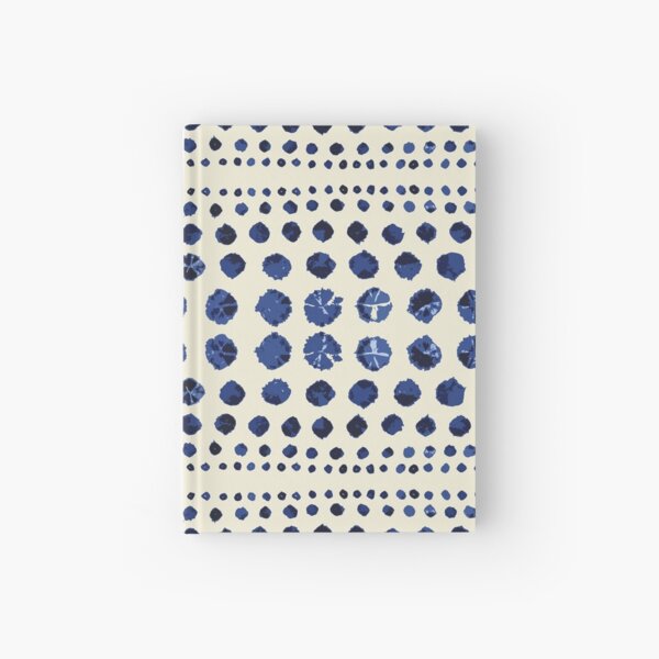Item preview, Shibori Circles - Dk. Blue on Cream designed and sold by bmfabricdesigns.