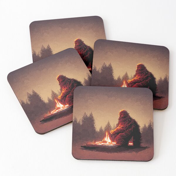 Artikelvorschau, Bigfoot am Feuer entworfen und verkauft von MdMathias.