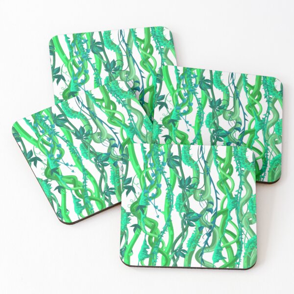 Item preview, Climbing Plants.. A fresh and simple design of intertwining vines and ivy in tonal shades of green designed and sold by ditzy-designs.