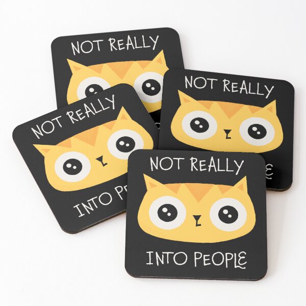Item preview, Not Really Into People Cat designed and sold by zawitees.