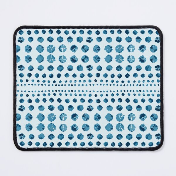 Item preview, Shibori Circles - Blue on Blue designed and sold by bmfabricdesigns.