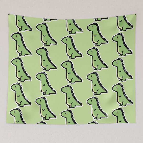 Item preview, Green and blue dino designed and sold by anerdhavingfun.
