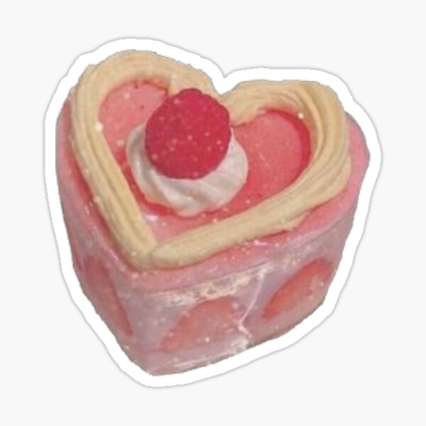 Item preview, strawberry shortcake pink heart cake designed and sold by mandynl15.