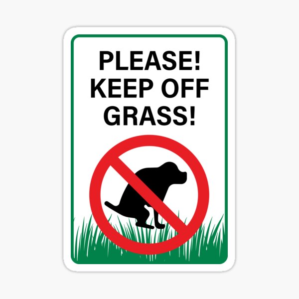 keep-off-the-grass-sign-sticker-for-sale-by-stickdeco-redbubble