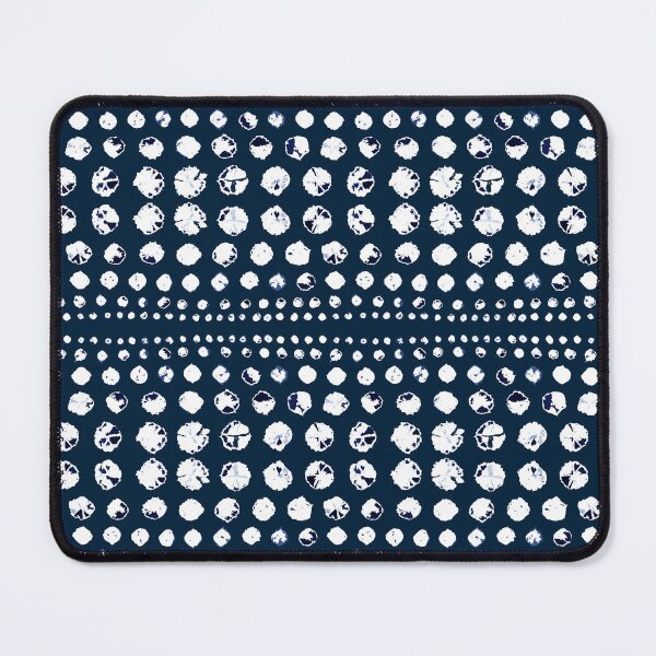 Item preview, Shibori Circles - White on Navy designed and sold by bmfabricdesigns.
