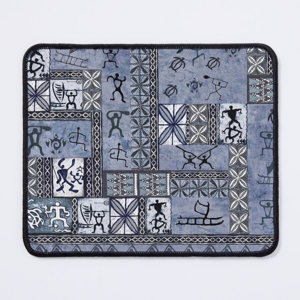 Item preview, Hawaiian Paddleman Petroglyph Tapa designed and sold by J Marielle Designs.