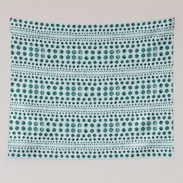 Item preview, Shibori Circles - Teal on Aqua designed and sold by bmfabricdesigns.
