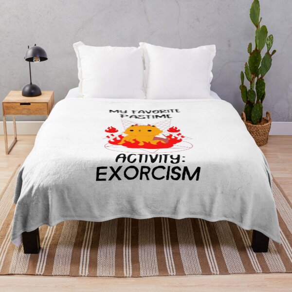 Item preview, My favorite pastime activity: EXORCISM- black text designed and sold by josephsteez.