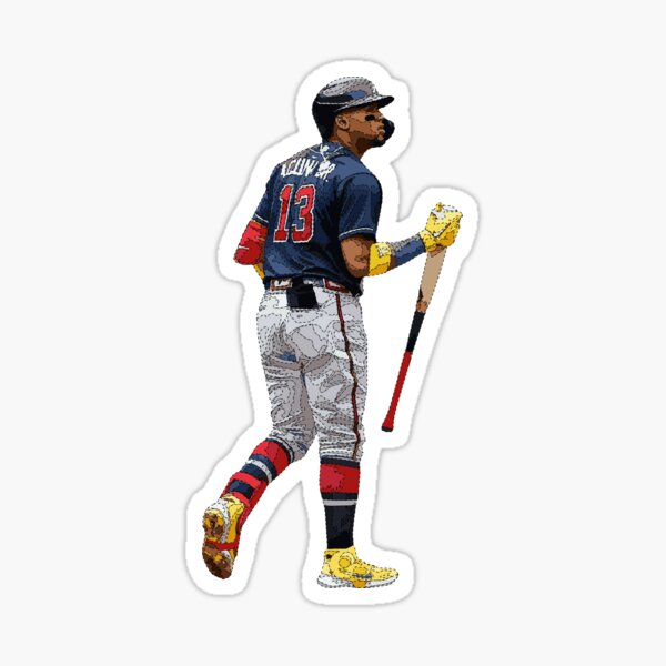 Ronald Acuña Jr. Jersey Sticker for Sale by blt1000