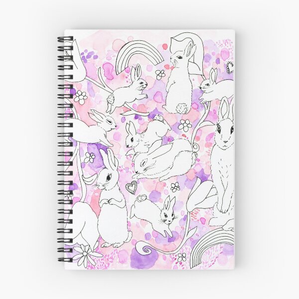 Aperçu de l'œuvre Lapins roses et violets créée et vendue par microstudio.