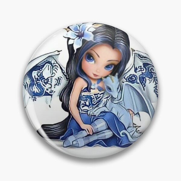 Item preview, Beautiful Fashion Blue Wings Girl designed and sold by the365tstore.
