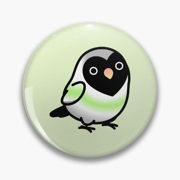 Item preview, Chubby Agender LGBT+ Pride Lovebird designed and sold by birdhism.