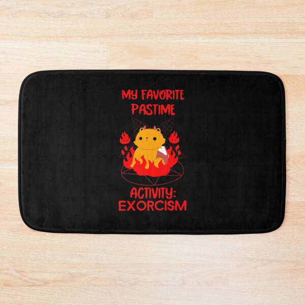Item preview, My favorite pastime activity: EXORCISM- red text designed and sold by josephsteez.