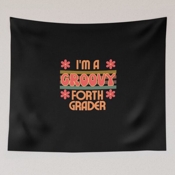 Item preview, I'm a Groovy Forth Grader 70s Design to go back to school designed and sold by TreetopStudios.
