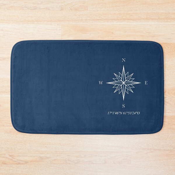 Compass Newport Blue & Green Bath Mat