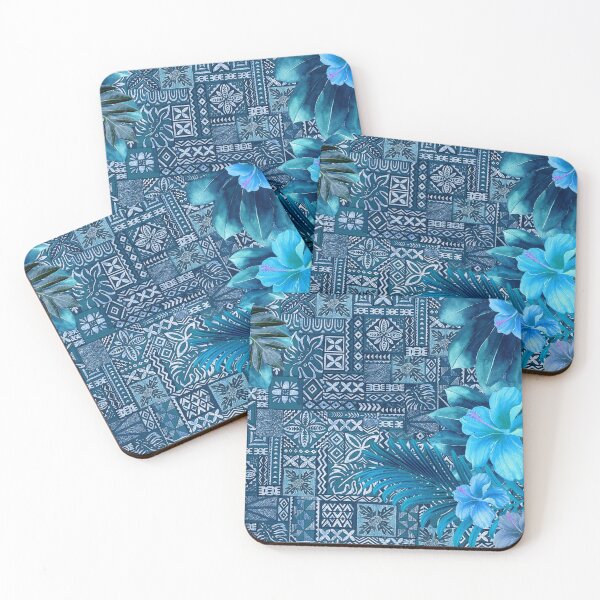 Item preview, Hawaiian Ulu Tapa and Hibiscus Fusion designed and sold by J Marielle Designs.