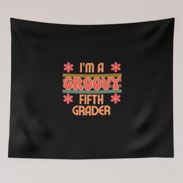 Item preview, I'm a Groovy Fifth Grader 70s Design to go back to school designed and sold by TreetopStudios.