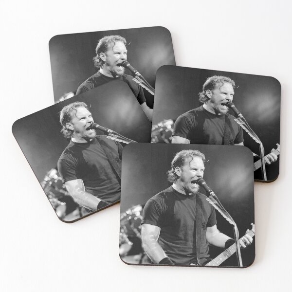 Item preview, James Hetfield - BW Photograph designed and sold by ConcertImages.