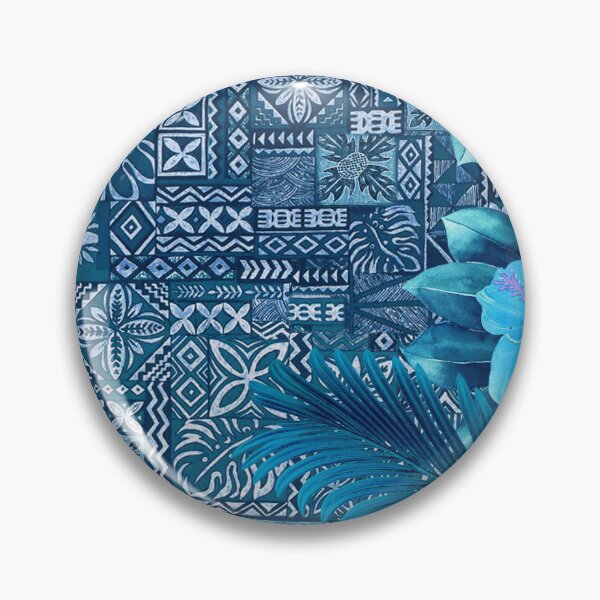 Item preview, Hawaiian Ulu Tapa and Hibiscus Fusion designed and sold by J Marielle Designs.