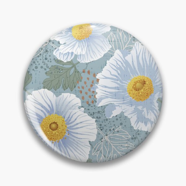 Item preview, Vintage Ojai Matilija Poppies designed and sold by Pamelandia.