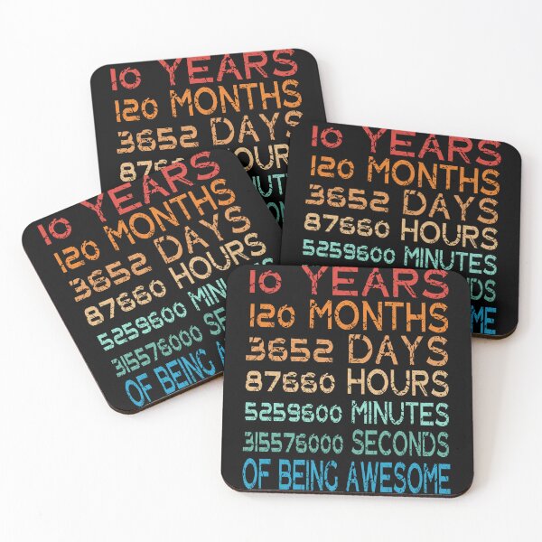 Item preview, Years Old 10th Birthday Gift Vintage Retro 120 Months designed and sold by Countrysmart.