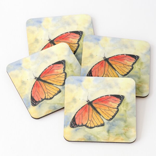 Item preview, Acuarela de la mariposa monarca designed and sold by WaterStrokesArt.