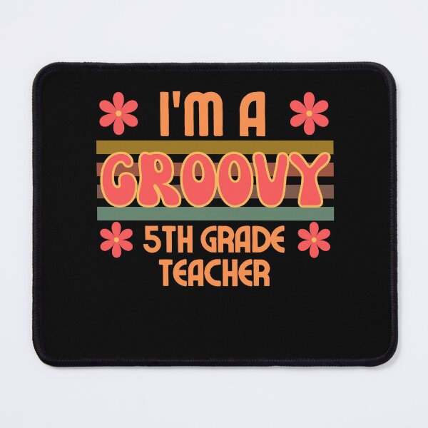 Item preview, I'm a Groovy 5th Grade Teacher 70s Design to go back to school designed and sold by TreetopStudios.