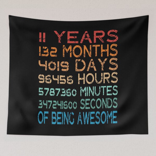 Item preview, Years Old 11th Birthday Gift Vintage Retro 132 Months designed and sold by Countrysmart.