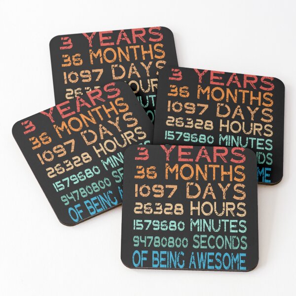 Item preview, Years Old 3rd Birthday Gift Vintage Retro 36 Months designed and sold by Countrysmart.