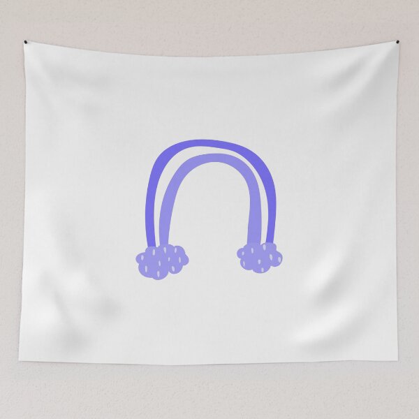 Item preview, Organic Rainbow cute purple kawaii designed and sold by Inspirationmotivation.