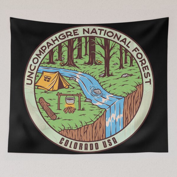 Item preview, Uncompahgre National Forest River Camp designed and sold by JordanHolmes.