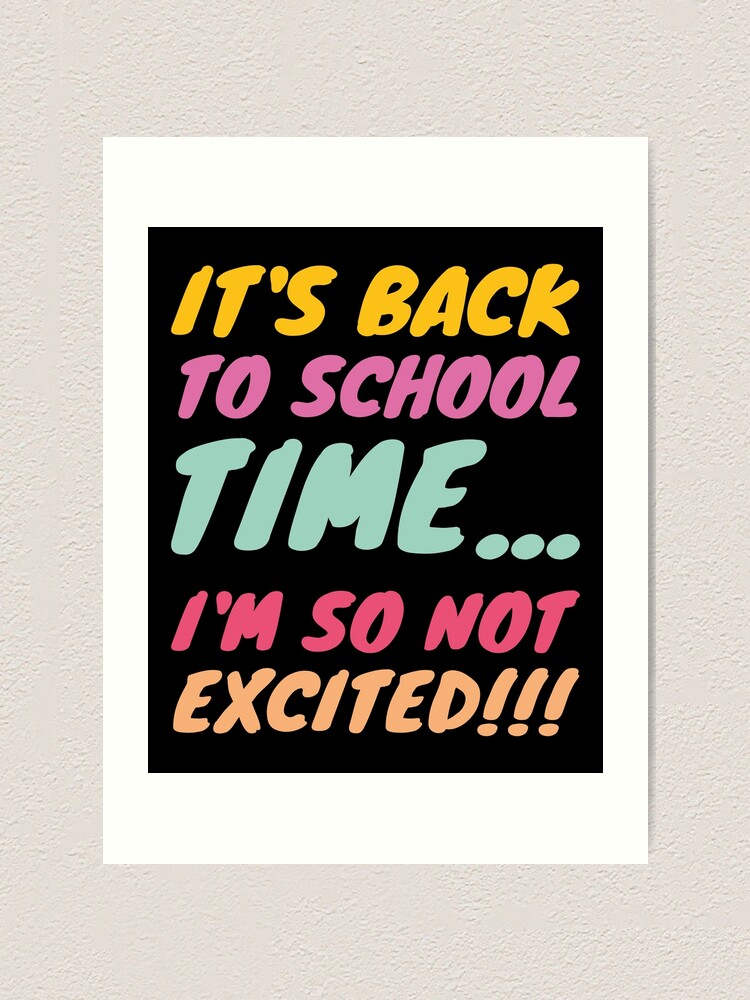 "Hilarious Back To School Memes, I dont Want To Go Back To School