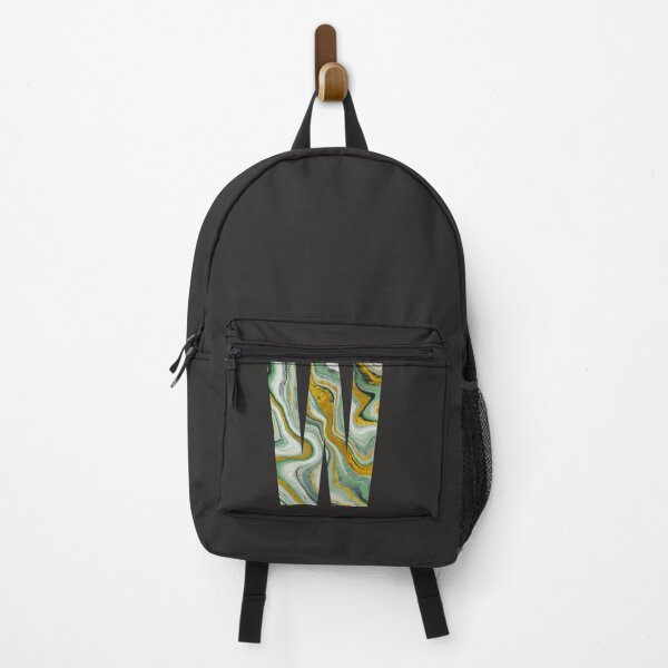 Item preview, The Letter W Green Marble Font designed and sold by smiledeer78.
