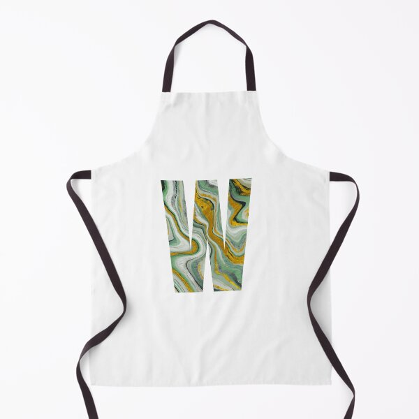 Item preview, The Letter W Green Marble Font designed and sold by smiledeer78.
