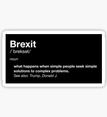 Brexit Definition Sticker