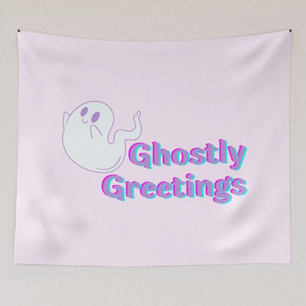 Item preview, Ghostly Greetings Cute Ghost designed and sold by ThievingNargles.