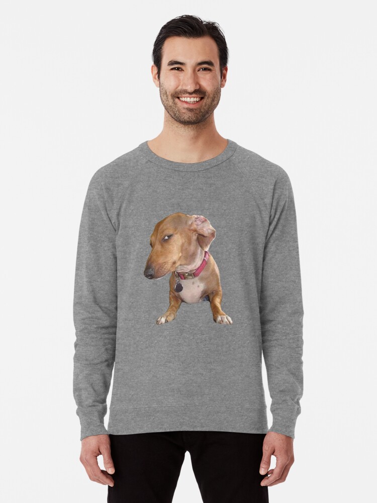 Sus dog meme Lightweight Sweatshirt for Sale by TheBigSadShop