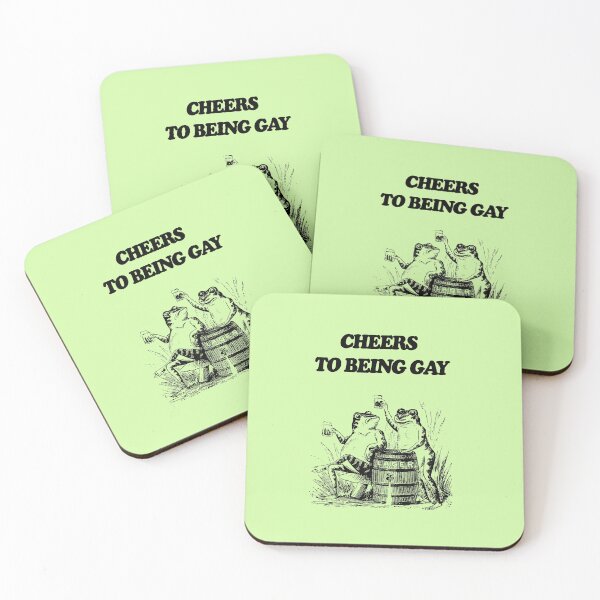 Item preview, Gay Frogs Drinking Beer designed and sold by Sinup-Studio.