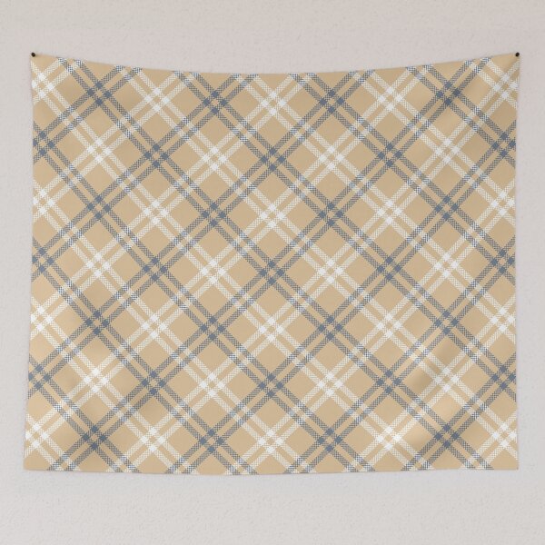 Item preview, Plaid | White Tan Blue | Plaid Pattern 12 designed and sold by NobleForte.