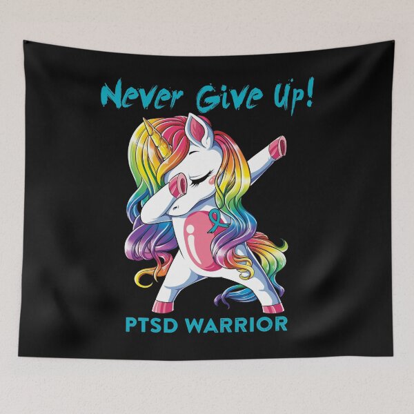 Item preview, PTSD Warrior - Never Give Up! - Support PTSD Warrior Gifts designed and sold by whlrcheryl.