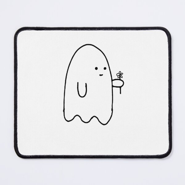 Item preview, Ghost holding flower designed and sold by gracehalden.