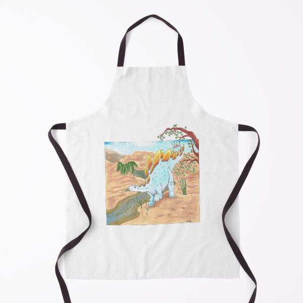 Item preview, stegosaurus on the riverbed artwork paleo designed and sold by CreativeArts Studio.