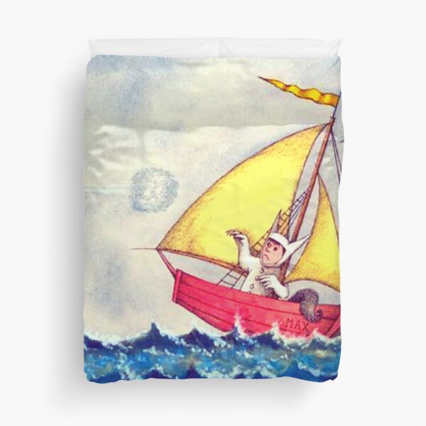 Vista previa del artículo con la obra «Max en el barco lucha contra un dragón», diseñado y vendido por 2692Artwork.