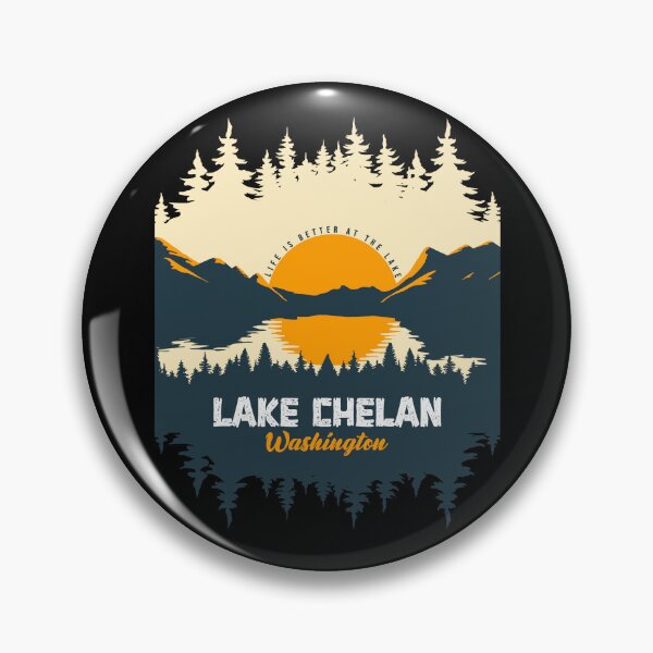 Item preview, Lake Chelan Washington United States Lake With Mountain And Pine Tree  designed and sold by Friday NightCo.