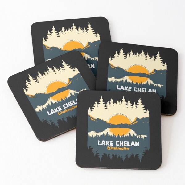 Item preview, Lake Chelan Washington United States Lake With Mountain And Pine Tree  designed and sold by Friday NightCo.