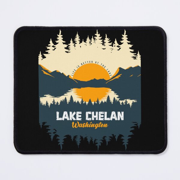 Item preview, Lake Chelan Washington United States Lake With Mountain And Pine Tree  designed and sold by Friday NightCo.