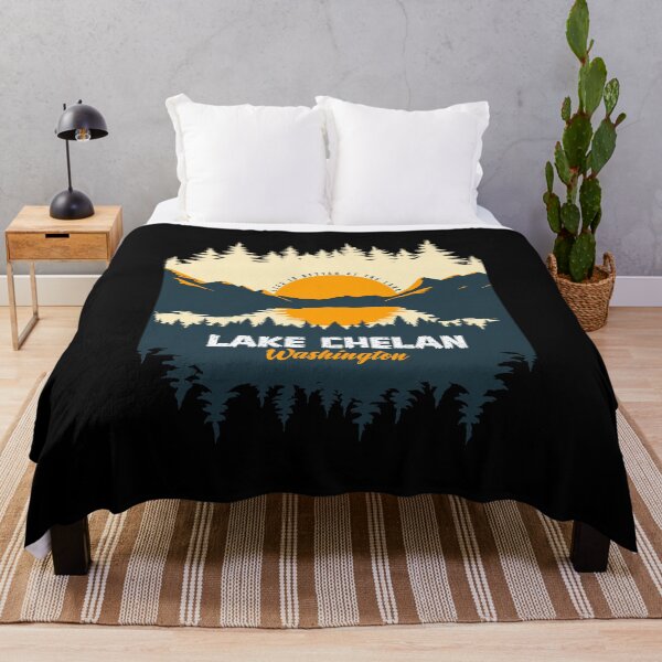Item preview, Lake Chelan Washington United States Lake With Mountain And Pine Tree  designed and sold by Friday NightCo.