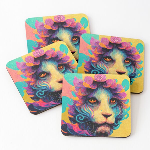 Item preview, Majestic Psychedelic Lion designed and sold by WolfPack-Art.