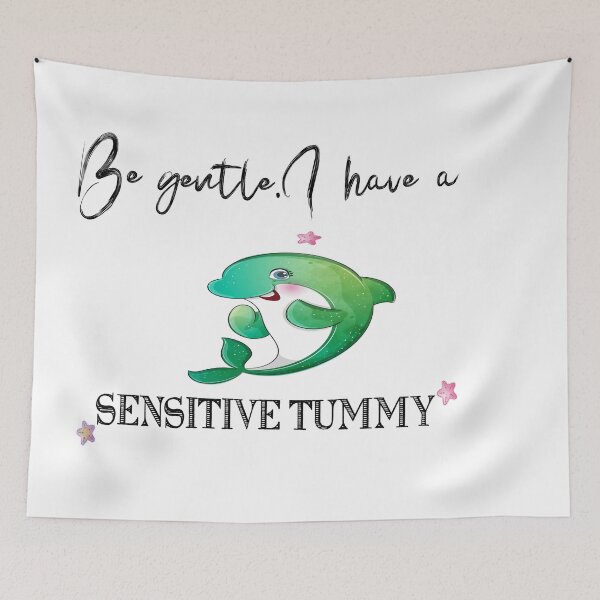 Item preview, Be Gentle, I Have a Sensitive Tummy : Cute Family Gift idea for Mom, Dad and Siblings  designed and sold by Lea bolo.