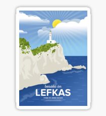 Lefkada, Lighthouse at Cape Ducato (GR) Sticker